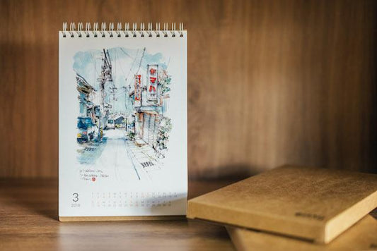 B6速寫男｜2018桌曆