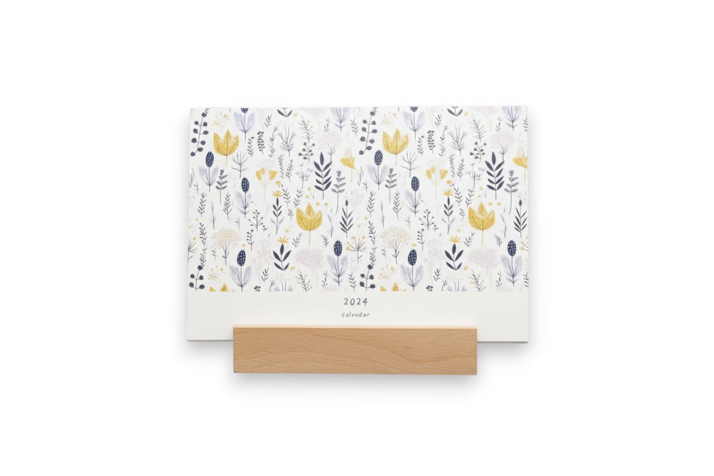 桌曆卡＋木頭底座