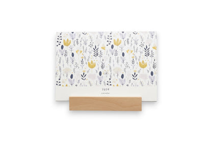 桌曆卡＋木頭底座